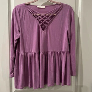 ANTHROPOLOGIE ENTRO NWOT CROSS DROP TOP SIZE SMALL